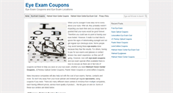 Desktop Screenshot of eyeexamcoupons.org
