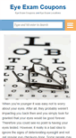 Mobile Screenshot of eyeexamcoupons.org