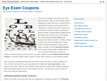 Tablet Screenshot of eyeexamcoupons.org